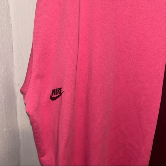 Nike Red and Pink Oversized Long Sleeve Hoodie - Picture 5 of 5
